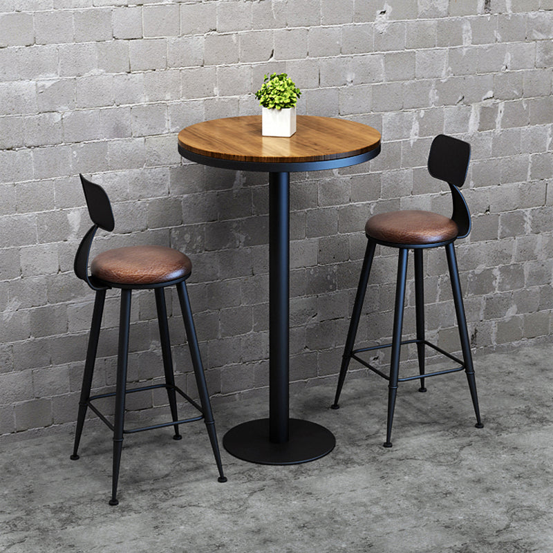 Industrial Wood Bar Table Set 1/2/7 Pieces Rectangular Counter Set for Home Use Clearhalo 'Bar Furniture' 'furn' 'furn_home_bar_bar_sets' 'Furniture' 'Home Bars & Bar Sets' 'home_bar_bar_sets' 'Kitchen & Dining Furniture' 5899456