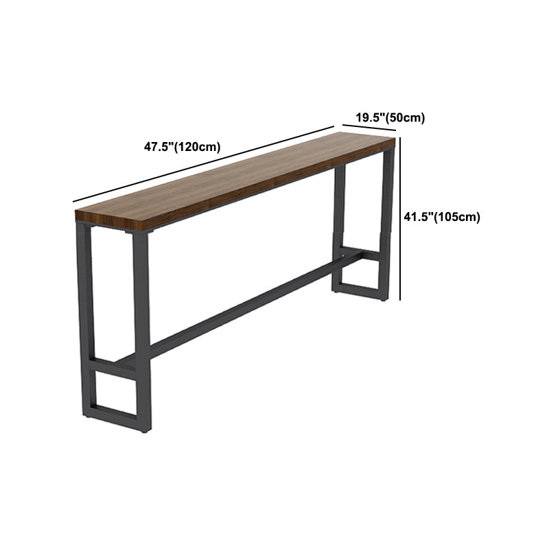 Industrial Wood Bar Table Set 1/2/7 Pieces Rectangular Counter Set for Home Use Clearhalo 'Bar Furniture' 'furn' 'furn_home_bar_bar_sets' 'Furniture' 'Home Bars & Bar Sets' 'home_bar_bar_sets' 'Kitchen & Dining Furniture' 5899461