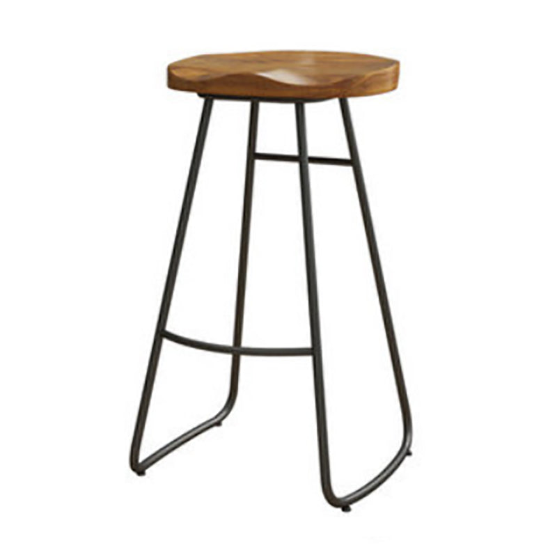 Modern Bar Table Set 1/7 Pieces Rectangle Wood Counter Table with Stools for Balcony Wood 30"H Stool (Single) Clearhalo 'Bar Furniture' 'furn' 'furn_home_bar_bar_sets' 'Furniture' 'Home Bars & Bar Sets' 'home_bar_bar_sets' 'Kitchen & Dining Furniture' 5899469