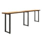 Modern Bar Table Set 1/7 Pieces Rectangle Wood Counter Table with Stools for Balcony Clearhalo 'Bar Furniture' 'furn' 'furn_home_bar_bar_sets' 'Furniture' 'Home Bars & Bar Sets' 'home_bar_bar_sets' 'Kitchen & Dining Furniture' 5899470
