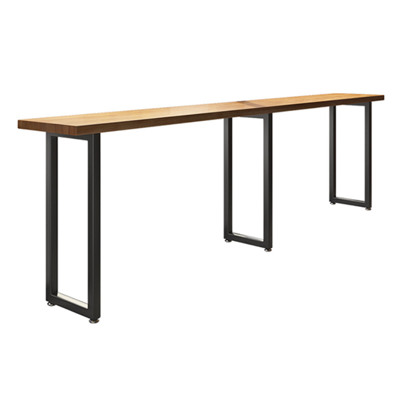 Modern Bar Table Set 1/7 Pieces Rectangle Wood Counter Table with Stools for Balcony Clearhalo 'Bar Furniture' 'furn' 'furn_home_bar_bar_sets' 'Furniture' 'Home Bars & Bar Sets' 'home_bar_bar_sets' 'Kitchen & Dining Furniture' 5899470