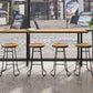 Modern Bar Table Set 1/7 Pieces Rectangle Wood Counter Table with Stools for Balcony Clearhalo 'Bar Furniture' 'furn' 'furn_home_bar_bar_sets' 'Furniture' 'Home Bars & Bar Sets' 'home_bar_bar_sets' 'Kitchen & Dining Furniture' 5899472
