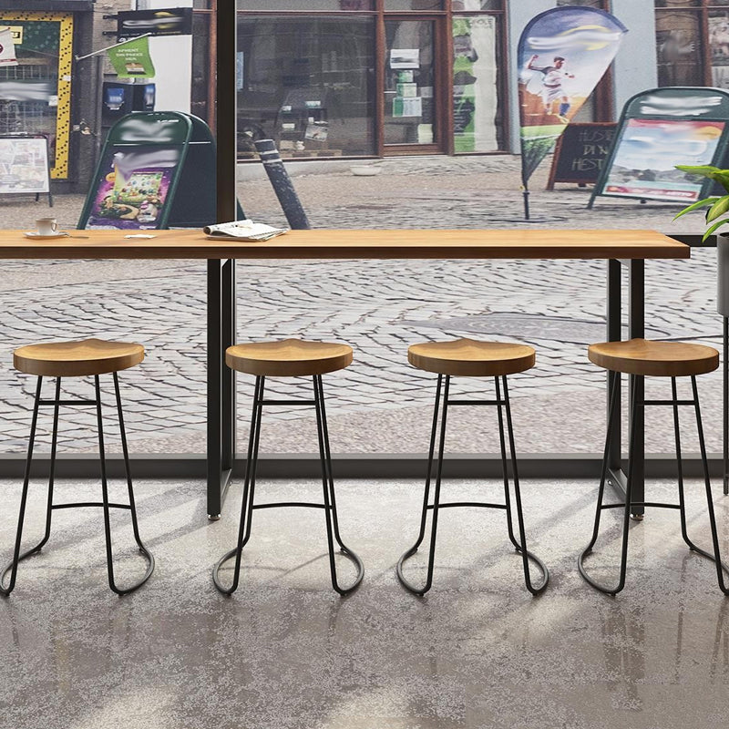 Modern Bar Table Set 1/7 Pieces Rectangle Wood Counter Table with Stools for Balcony Clearhalo 'Bar Furniture' 'furn' 'furn_home_bar_bar_sets' 'Furniture' 'Home Bars & Bar Sets' 'home_bar_bar_sets' 'Kitchen & Dining Furniture' 5899472