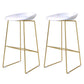 Glam Style 1/2/3/4 Pieces Faux Marble Bar Table Set Fixed Table Counter Set for Home Use White 30"H Stools (Set of 2) Clearhalo 'Bar Furniture' 'furn' 'furn_home_bar_bar_sets' 'Furniture' 'Home Bars & Bar Sets' 'home_bar_bar_sets' 'Kitchen & Dining Furniture' 5899509