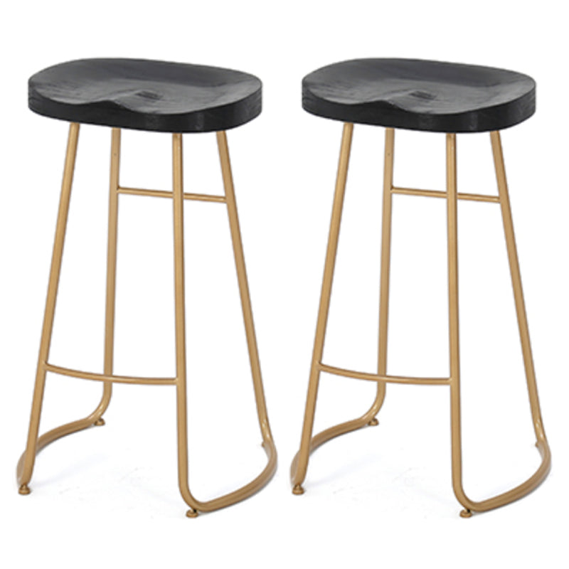 Glam Indoor 1/2/3/4/9 Pub Dining Set Pieces Rectangle White Marble Bistro Set Black 30"H Stools (Set of 2) Clearhalo 'Bar Furniture' 'furn' 'furn_home_bar_bar_sets' 'Furniture' 'Home Bars & Bar Sets' 'home_bar_bar_sets' 'Kitchen & Dining Furniture' 5899533