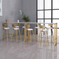 Glam Indoor 1/2/3/4/9 Pub Dining Set Pieces Rectangle White Marble Bistro Set Clearhalo 'Bar Furniture' 'furn' 'furn_home_bar_bar_sets' 'Furniture' 'Home Bars & Bar Sets' 'home_bar_bar_sets' 'Kitchen & Dining Furniture' 5899544