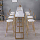 Glam Indoor 1/2/3/4/9 Pub Dining Set Pieces Rectangle White Marble Bistro Set Clearhalo 'Bar Furniture' 'furn' 'furn_home_bar_bar_sets' 'Furniture' 'Home Bars & Bar Sets' 'home_bar_bar_sets' 'Kitchen & Dining Furniture' 5899545