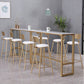Glam Indoor 1/2/3/4/9 Pub Dining Set Pieces Rectangle White Marble Bistro Set Clearhalo 'Bar Furniture' 'furn' 'furn_home_bar_bar_sets' 'Furniture' 'Home Bars & Bar Sets' 'home_bar_bar_sets' 'Kitchen & Dining Furniture' 5899548