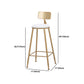 Glam Indoor 1/2/3/4/9 Pub Dining Set Pieces Rectangle White Marble Bistro Set Clearhalo 'Bar Furniture' 'furn' 'furn_home_bar_bar_sets' 'Furniture' 'Home Bars & Bar Sets' 'home_bar_bar_sets' 'Kitchen & Dining Furniture' 5899554