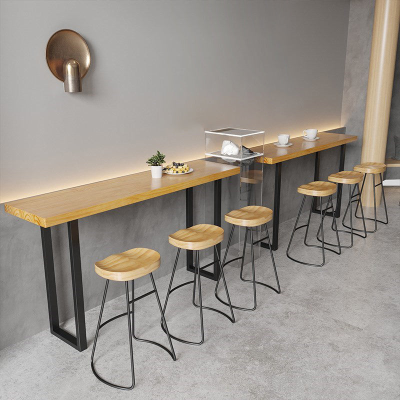 1/4/7 Pieces Modern Rectangular Pub Table Set Wooden Counter Table with High Stools Clearhalo 'Bar Furniture' 'furn' 'furn_home_bar_bar_sets' 'Furniture' 'Home Bars & Bar Sets' 'home_bar_bar_sets' 'Kitchen & Dining Furniture' 5899556