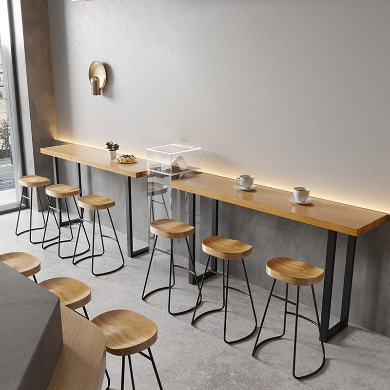 1/4/7 Pieces Modern Rectangular Pub Table Set Wooden Counter Table with High Stools Clearhalo 'Bar Furniture' 'furn' 'furn_home_bar_bar_sets' 'Furniture' 'Home Bars & Bar Sets' 'home_bar_bar_sets' 'Kitchen & Dining Furniture' 5899561
