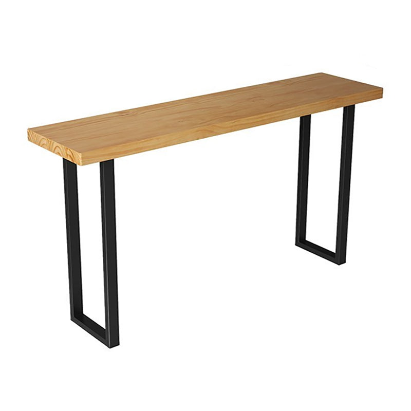 1/4/7 Pieces Modern Rectangular Pub Table Set Wooden Counter Table with High Stools Wood 118"L x 16"W Clearhalo 'Bar Furniture' 'furn' 'furn_home_bar_bar_sets' 'Furniture' 'Home Bars & Bar Sets' 'home_bar_bar_sets' 'Kitchen & Dining Furniture' 5899565