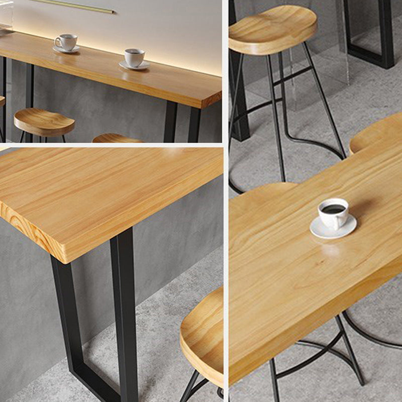 1/4/7 Pieces Modern Rectangular Pub Table Set Wooden Counter Table with High Stools Clearhalo 'Bar Furniture' 'furn' 'furn_home_bar_bar_sets' 'Furniture' 'Home Bars & Bar Sets' 'home_bar_bar_sets' 'Kitchen & Dining Furniture' 5899566