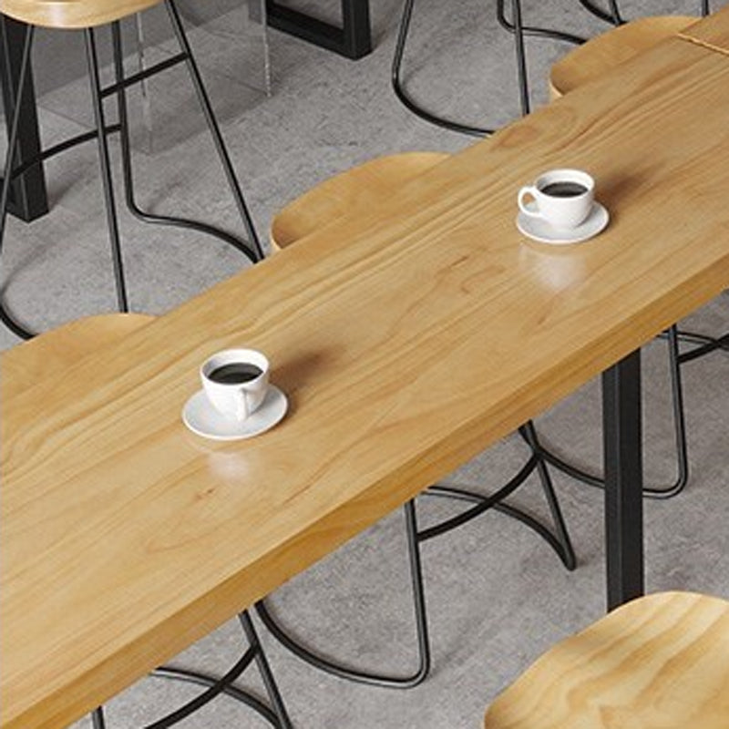 1/4/7 Pieces Modern Rectangular Pub Table Set Wooden Counter Table with High Stools Clearhalo 'Bar Furniture' 'furn' 'furn_home_bar_bar_sets' 'Furniture' 'Home Bars & Bar Sets' 'home_bar_bar_sets' 'Kitchen & Dining Furniture' 5899568