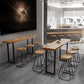 1/4/7 Pieces Modern Rectangular Pub Table Set Wooden Counter Table with High Stools Clearhalo 'Bar Furniture' 'furn' 'furn_home_bar_bar_sets' 'Furniture' 'Home Bars & Bar Sets' 'home_bar_bar_sets' 'Kitchen & Dining Furniture' 5899571