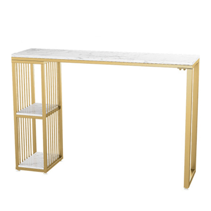 Glam Juego de mesa de bar de 1/3 piezas, mesa rectangular de piedra con taburetes para sala de estar