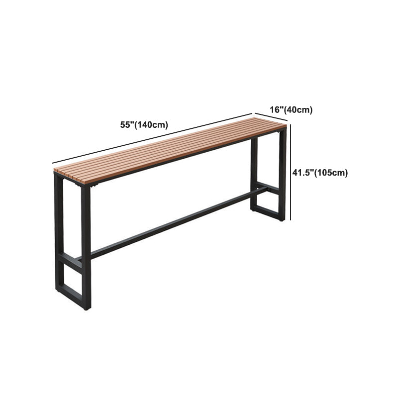 Modern Table Set 1/4/5 Pieces Bar Rectangle Bar Table with Metal High Stools for Kitchen Clearhalo 'Bar Furniture' 'furn' 'furn_home_bar_bar_sets' 'Furniture' 'Home Bars & Bar Sets' 'home_bar_bar_sets' 'Kitchen & Dining Furniture' 5899620
