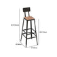 Modern Table Set 1/4/5 Pieces Bar Rectangle Bar Table with Metal High Stools for Kitchen Clearhalo 'Bar Furniture' 'furn' 'furn_home_bar_bar_sets' 'Furniture' 'Home Bars & Bar Sets' 'home_bar_bar_sets' 'Kitchen & Dining Furniture' 5899624