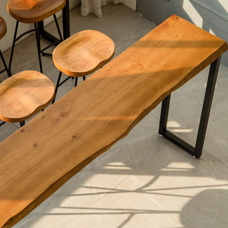 Moderna 1/3/4 Piezas Mesa de barra de barras Rectangle Pine Madera de madera para sala de estar para sala de estar