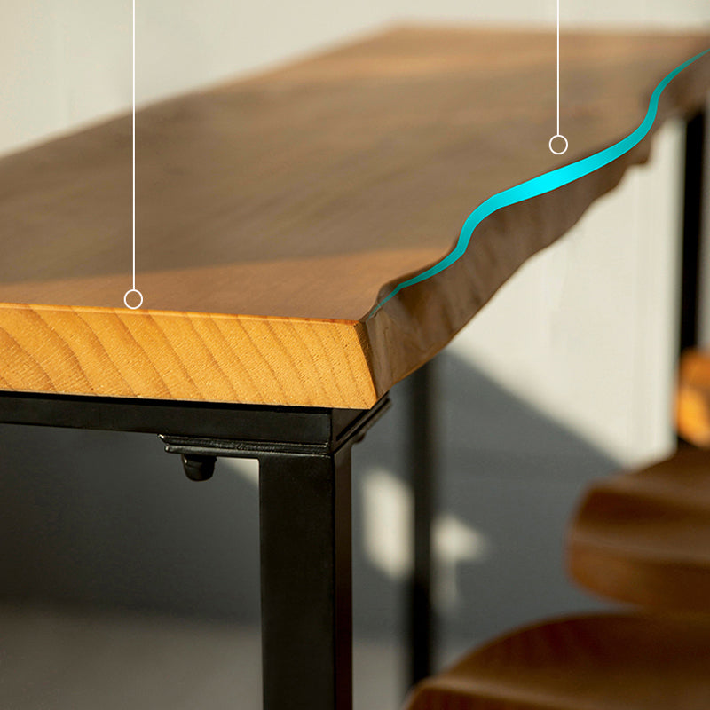 Moderna 1/3/4 Piezas Mesa de barra de barras Rectangle Pine Madera de madera para sala de estar para sala de estar