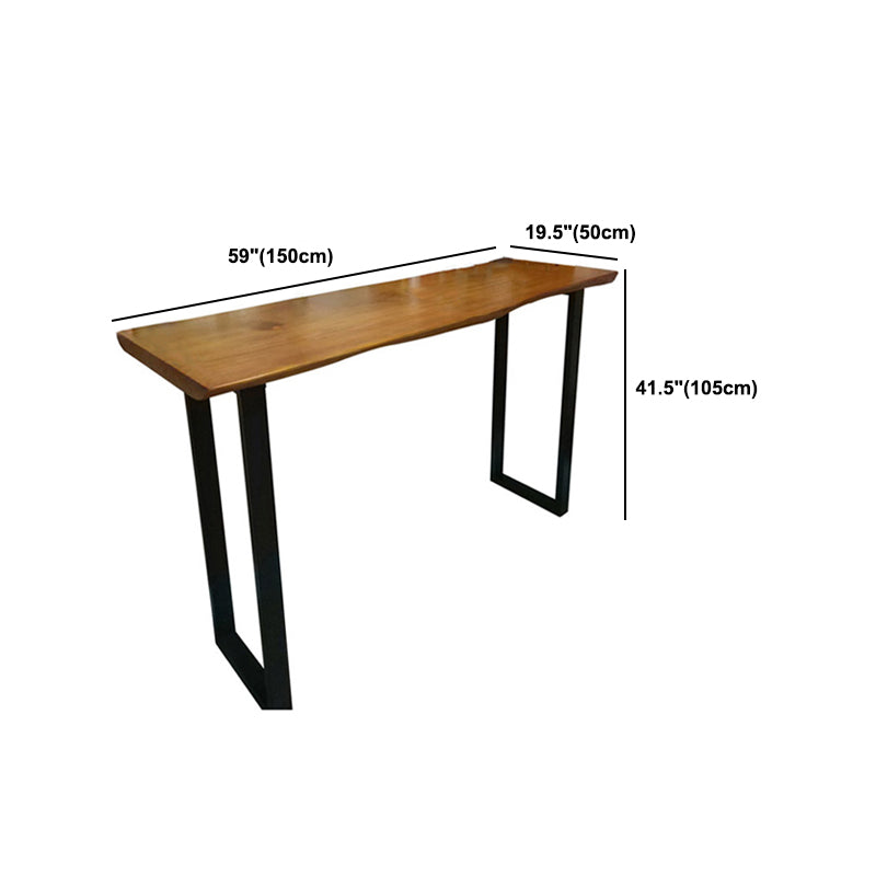 Mesa de pub de barra moderna de interior Juego de mesa 1/2/3/4/6 Piezas Mesa de pubs de madera maciza en natural