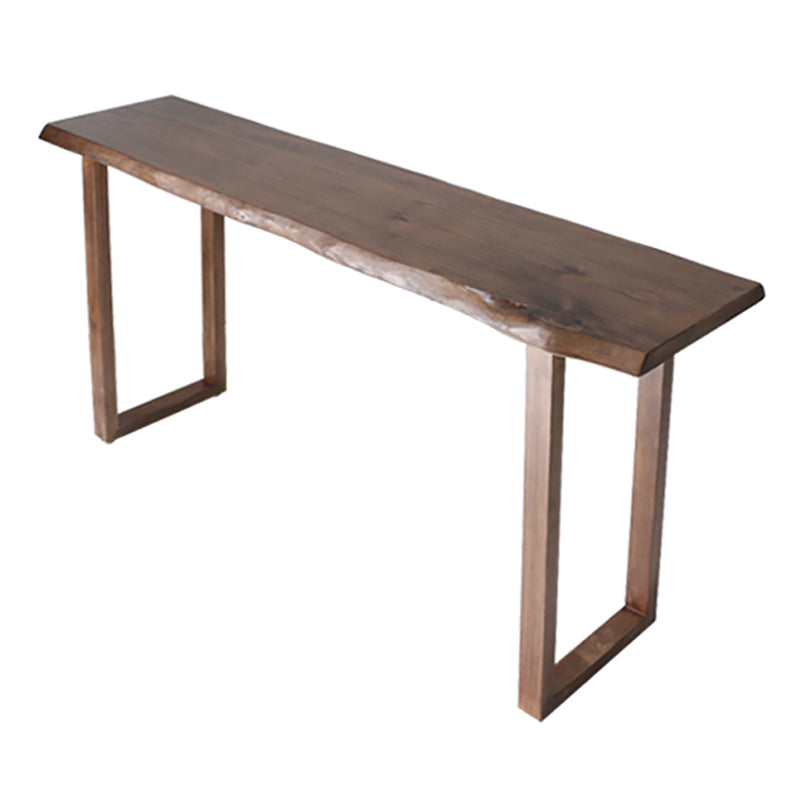 Industrial 1/2/4/5 Pieces Bar Table Set Rectangle Bar Table with Wooden High Stools Clearhalo 'Bar Furniture' 'furn' 'furn_home_bar_bar_sets' 'Furniture' 'Home Bars & Bar Sets' 'home_bar_bar_sets' 'Kitchen & Dining Furniture' 5899726