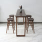 Industrial 1/2/4/5 Pieces Bar Table Set Rectangle Bar Table with Wooden High Stools Clearhalo 'Bar Furniture' 'furn' 'furn_home_bar_bar_sets' 'Furniture' 'Home Bars & Bar Sets' 'home_bar_bar_sets' 'Kitchen & Dining Furniture' 5899734