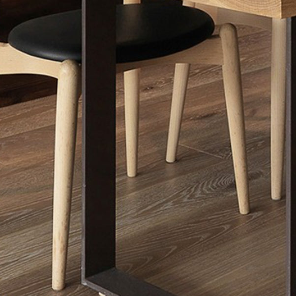 Set da pranzo moderno 1/7 pezzi tavolo da pranzo in legno di pino rettangolo