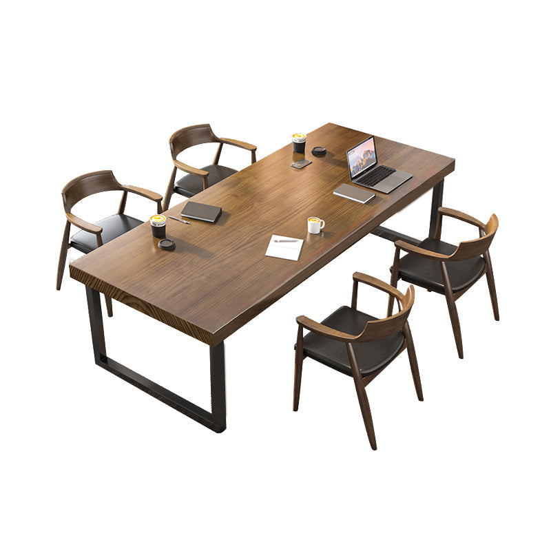 Juego de comedor moderno de 1/10 piezas, mesa de comedor rectangular de madera de pino para cafetería