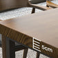Juego de comedor moderno de 1/10 piezas, mesa de comedor rectangular de madera de pino para cafetería
