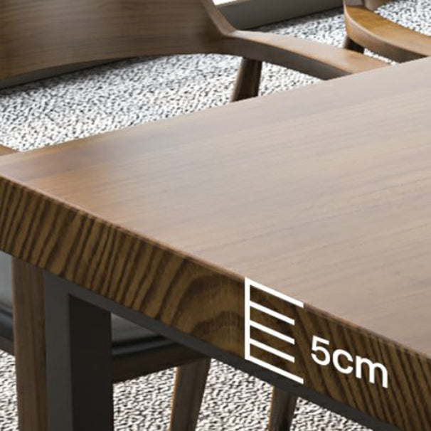 Juego de comedor moderno de 1/10 piezas, mesa de comedor rectangular de madera de pino para cafetería