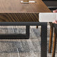 Juego de comedor moderno de 1/10 piezas, mesa de comedor rectangular de madera de pino para cafetería
