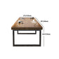 Juego de comedor moderno de 1/10 piezas, mesa de comedor rectangular de madera de pino para cafetería