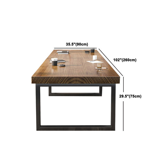 Modern de 1/10 piezas Juego de comedor Rectangle Pine Wood Mesa de comedor para café