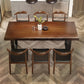 Modern 1/5/7 Pieces Dining Set Rectangle Pine Wood Dining Table for Kitchen
