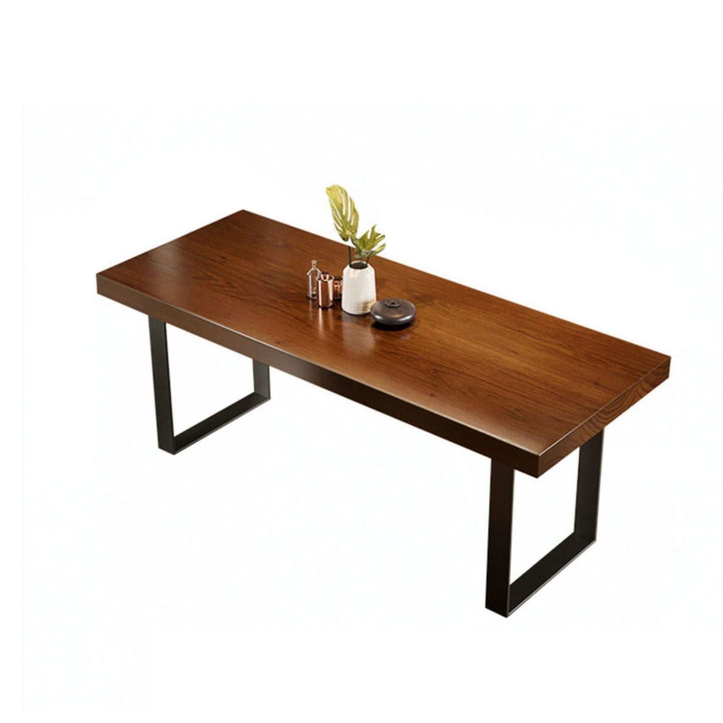 Modern 1/5/7 Pieces Dining Set Rectangle Pine Wood Dining Table for Kitchen Brown 94"L x 31"W Clearhalo 'Dining Room Sets' 'Dining Tables & Seating' 'dining_room_set' 'furn' 'furn_dining_room_set' 'Furniture' 'Kitchen & Dining Furniture' 5899784