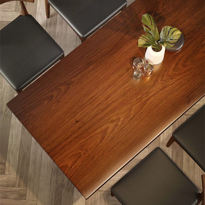 Modern 1/5/7 Pieces Dining Set Rectangle Pine Wood Dining Table for Kitchen Clearhalo 'Dining Room Sets' 'Dining Tables & Seating' 'dining_room_set' 'furn' 'furn_dining_room_set' 'Furniture' 'Kitchen & Dining Furniture' 5899785