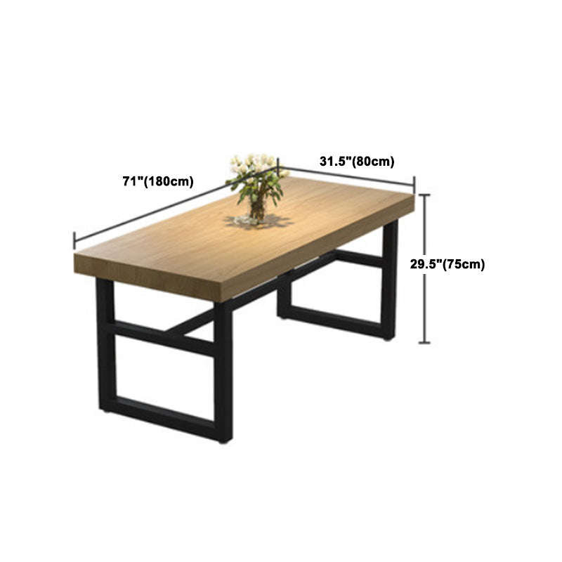 Modern Dining Set 1/2/3/5/7 Pieces Rectangle Pine Wood Dining Table for Dining Room Clearhalo 'Dining Room Sets' 'Dining Tables & Seating' 'dining_room_set' 'furn' 'furn_dining_room_set' 'Furniture' 'Kitchen & Dining Furniture' 5899817