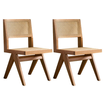 Modern 1/2/4/5 Pieces Dining Set Rectangle Pine Wood Dining Table for Dining Room Kitchen 2 Wood Chairs Clearhalo 'Dining Room Sets' 'Dining Tables & Seating' 'dining_room_set' 'furn' 'furn_dining_room_set' 'Furniture' 'Kitchen & Dining Furniture' 5899828