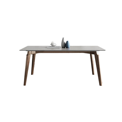 Modern Dining Room Set 1/4/5/6 Pcs Solid Wood Frame Dining Table and Chairs