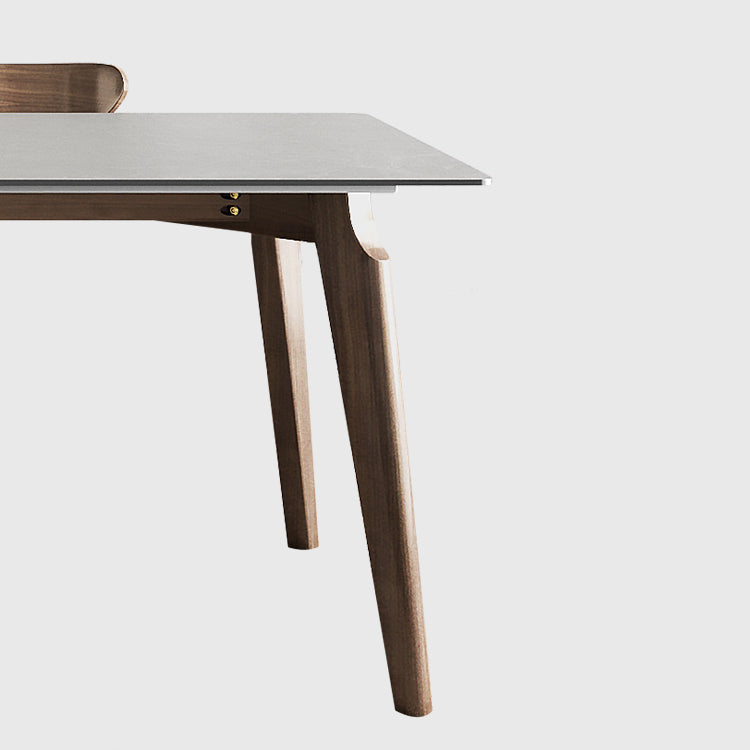 Modern Dining Room Set 1/4/5/6 Pcs Solid Wood Frame Dining Table and Chairs