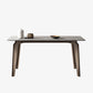Modern 1/4/5/6 Pieces Rectangle Dining Set Sintered Stone Top Solid Wood Table Set Clearhalo 'Dining Room Sets' 'Dining Tables & Seating' 'dining_room_set' 'furn' 'furn_dining_room_set' 'Furniture' 'Kitchen & Dining Furniture' 5899924