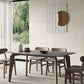 Modern 1/4/5/6 Pieces Rectangle Dining Set Sintered Stone Top Solid Wood Table Set Clearhalo 'Dining Room Sets' 'Dining Tables & Seating' 'dining_room_set' 'furn' 'furn_dining_room_set' 'Furniture' 'Kitchen & Dining Furniture' 5899925