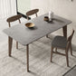 Modern 1/4/5/6 Pieces Rectangle Dining Set Sintered Stone Top Solid Wood Table Set Clearhalo 'Dining Room Sets' 'Dining Tables & Seating' 'dining_room_set' 'furn' 'furn_dining_room_set' 'Furniture' 'Kitchen & Dining Furniture' 5899926
