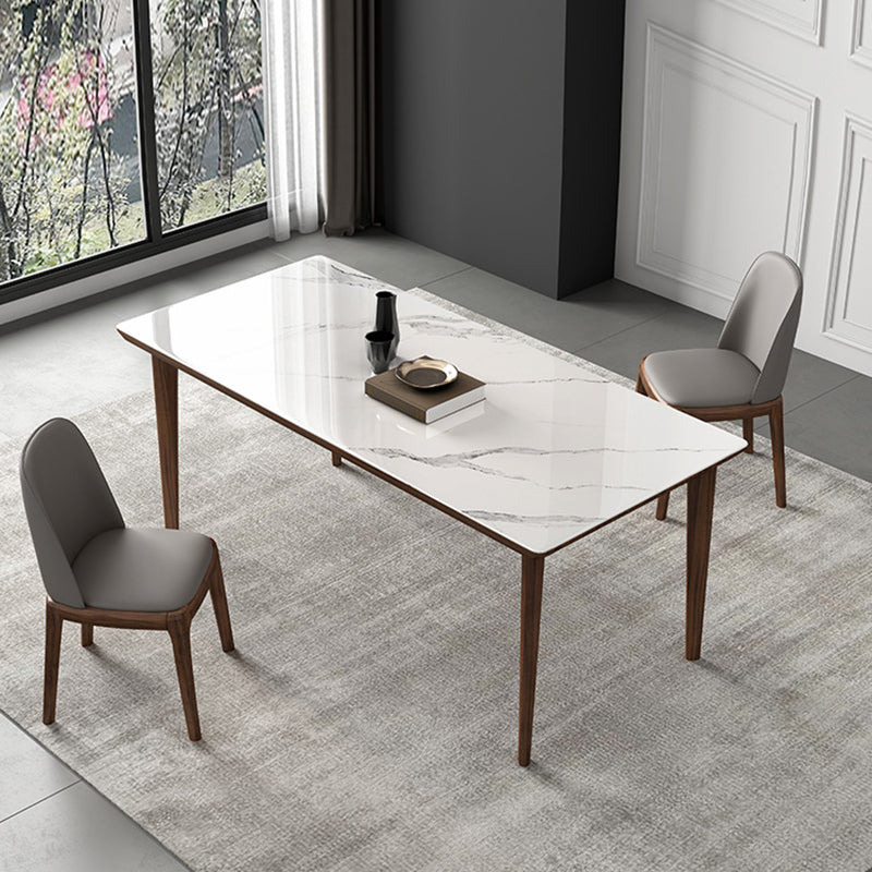 Moderner Stil Sintered Stone Ess -Set Holz 03.03.5/7 Stücke Essset für Essbereiche