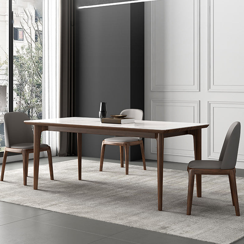 Moderner Stil Sintered Stone Ess -Set Holz 03.03.5/7 Stücke Essset für Essbereiche