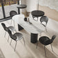 Modern Style Sintered Stone Dining Table Set White 1/5/7 Pieces Dining Set for Home Use