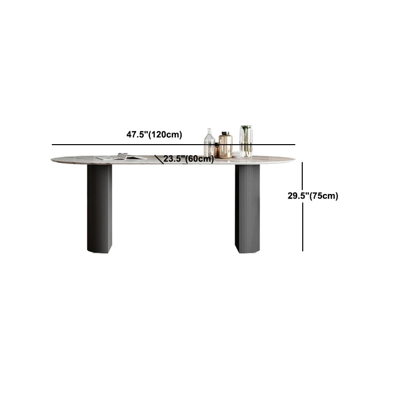 Modern Style Sintered Stone Dining Table Set White 1/5/7 Pieces Dining Set for Home Use