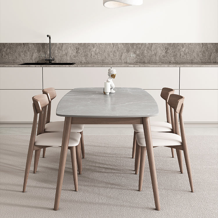 Tavolo da pranzo della metà del secolo tavolo da pranzo superiore con base in legno massiccio