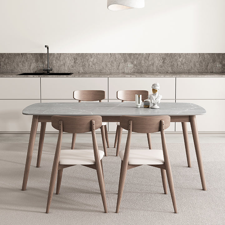 Tavolo da pranzo della metà del secolo tavolo da pranzo superiore con base in legno massiccio